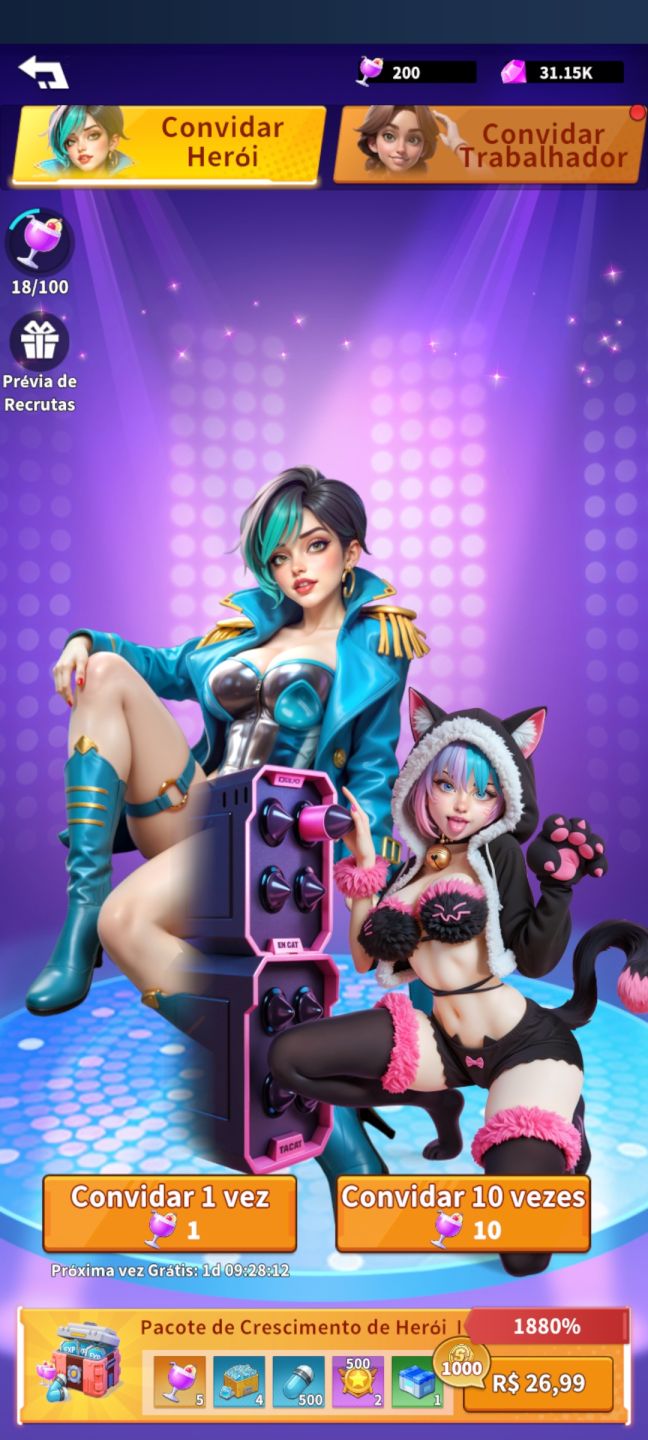 Conta Battle Kiss:Girl's Survival com muitos recursos