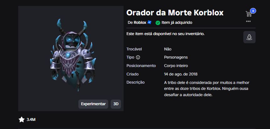 CONTA ROBLOX HEADLESS + KORBLOX + VALK ROXA + EXTREME HEADPHONES + RED HORNS OG!