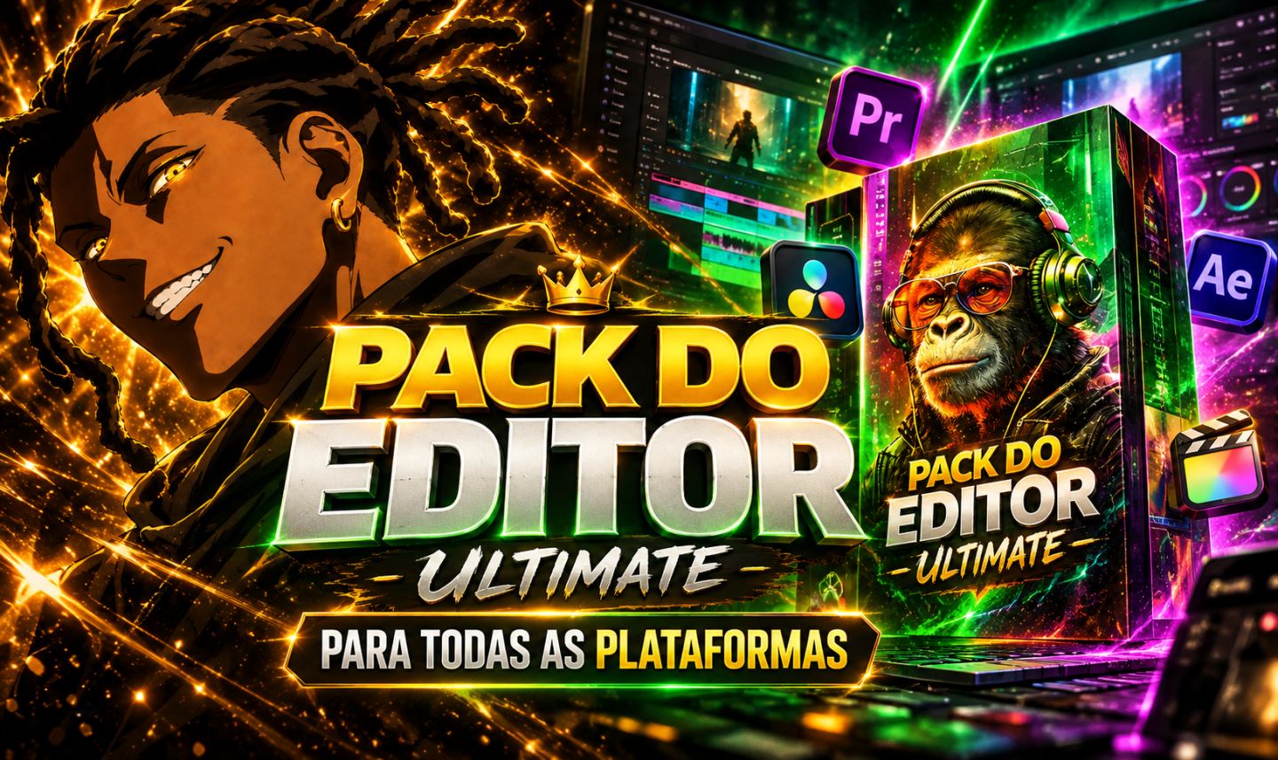PACK DO EDITOR ULTIMATE | PLUGINS, TEMPLATES, VFX E SOUND EFFECTS | TOP VENDAS