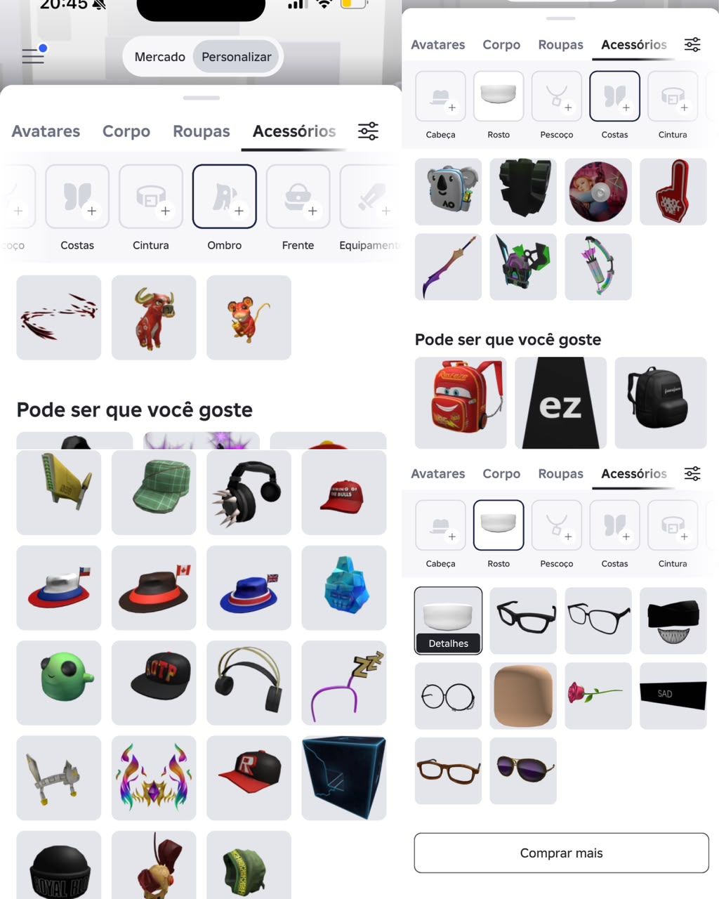 CONTA DE ROBLOX INVENTARIO AVALIADO EM 2.2K DE ROBUX