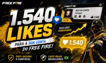 1.540 LIKES NA SUA CONTA DO FF [MENOR PREÇO DO SITE]