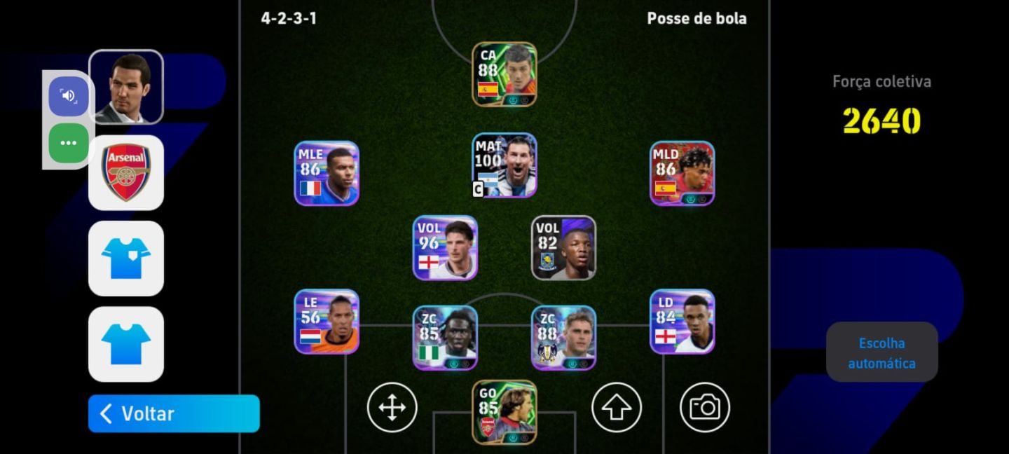 CONTAS EFOOTBALL INICIANTES