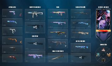 CONTA VALORANT MUITA SKINS NO PREÇO PRA SAIR LOGO NIVEL 173 PEAK MAX PLAT 1