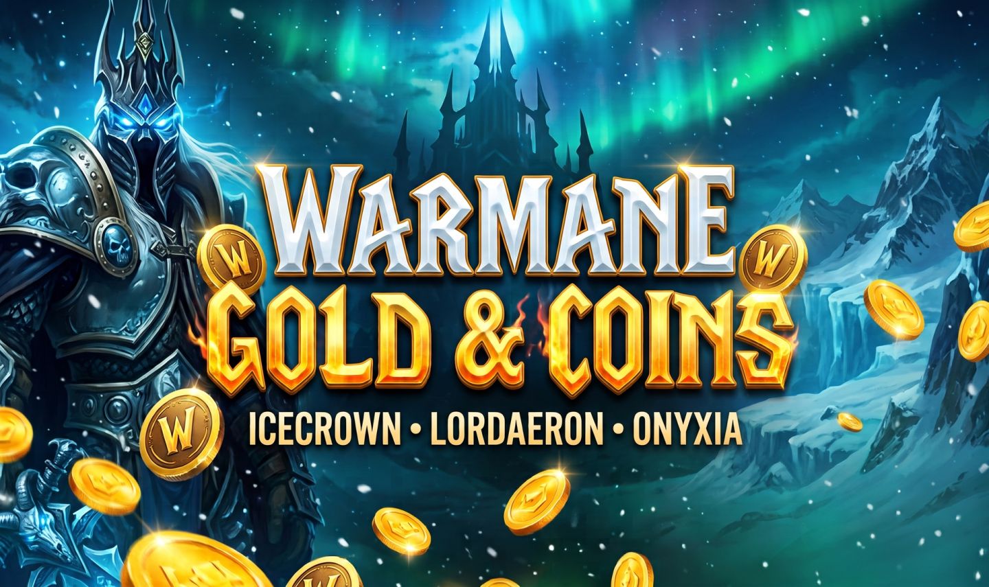 WOW WARMANE - GOLD E COINS (Icecrown | Lordaeron | Onyxia)