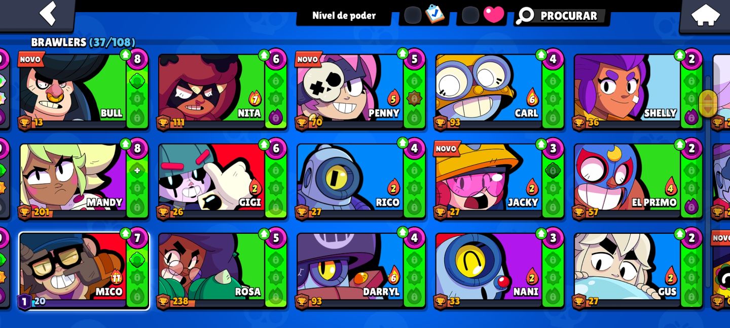 Brawl Stars 11,7K Troféus | 37 Brawlers | Conta Secundária