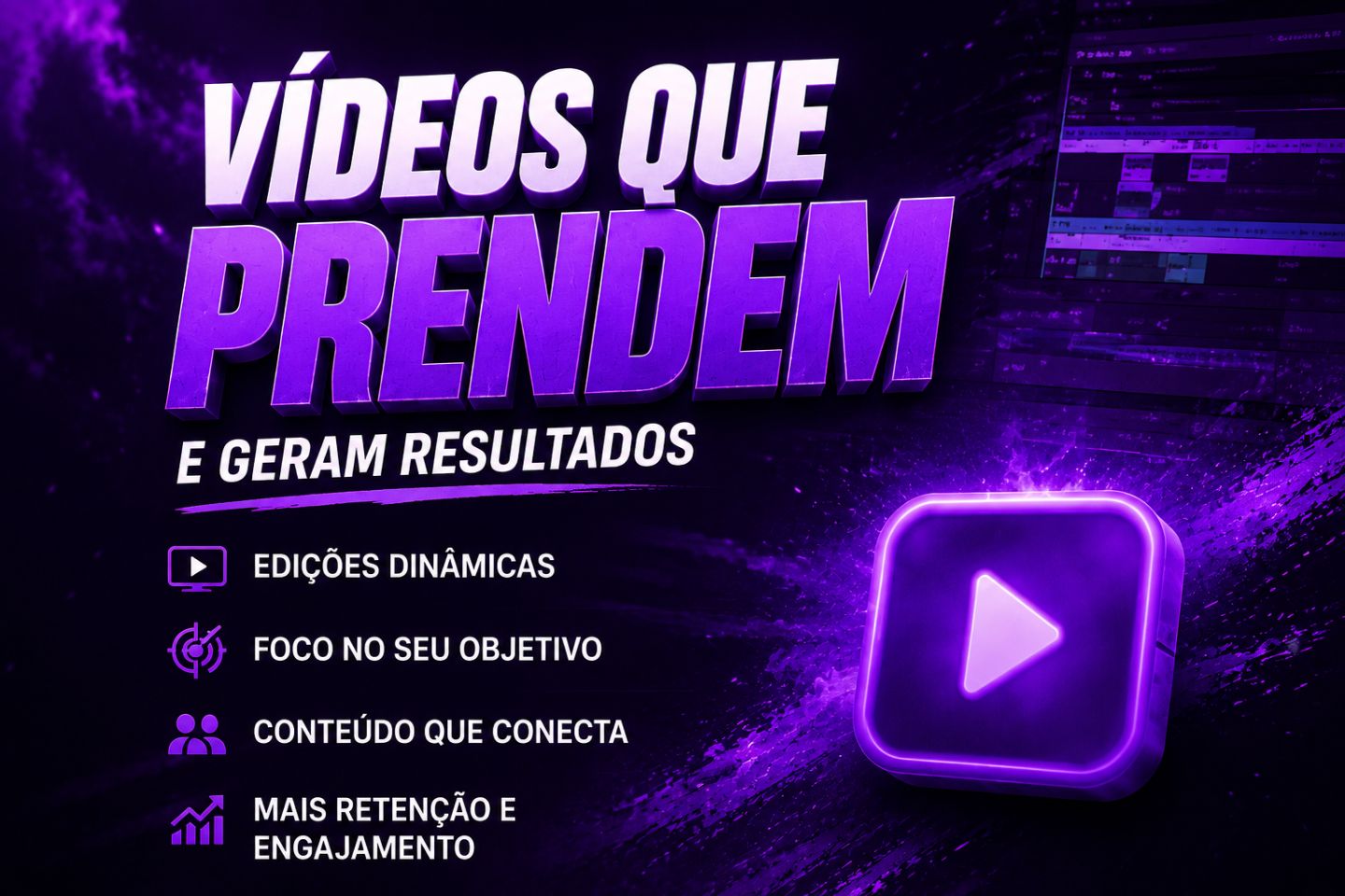 Edição de Vídeos Profissional | YouTube, Tiktok, Reels...