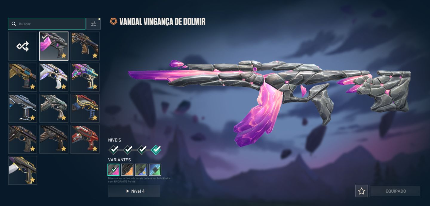 CONTA VALORANT VARIAS SKINS