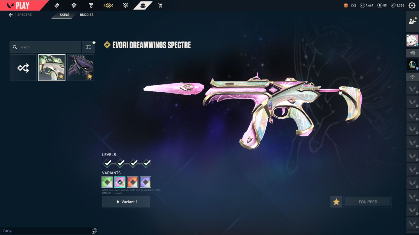 CONTA VALORANT LVL 549 | DIMA 1 | VANDAL CHAMPIONS 2025 + 24 SKINS+1667 VPS