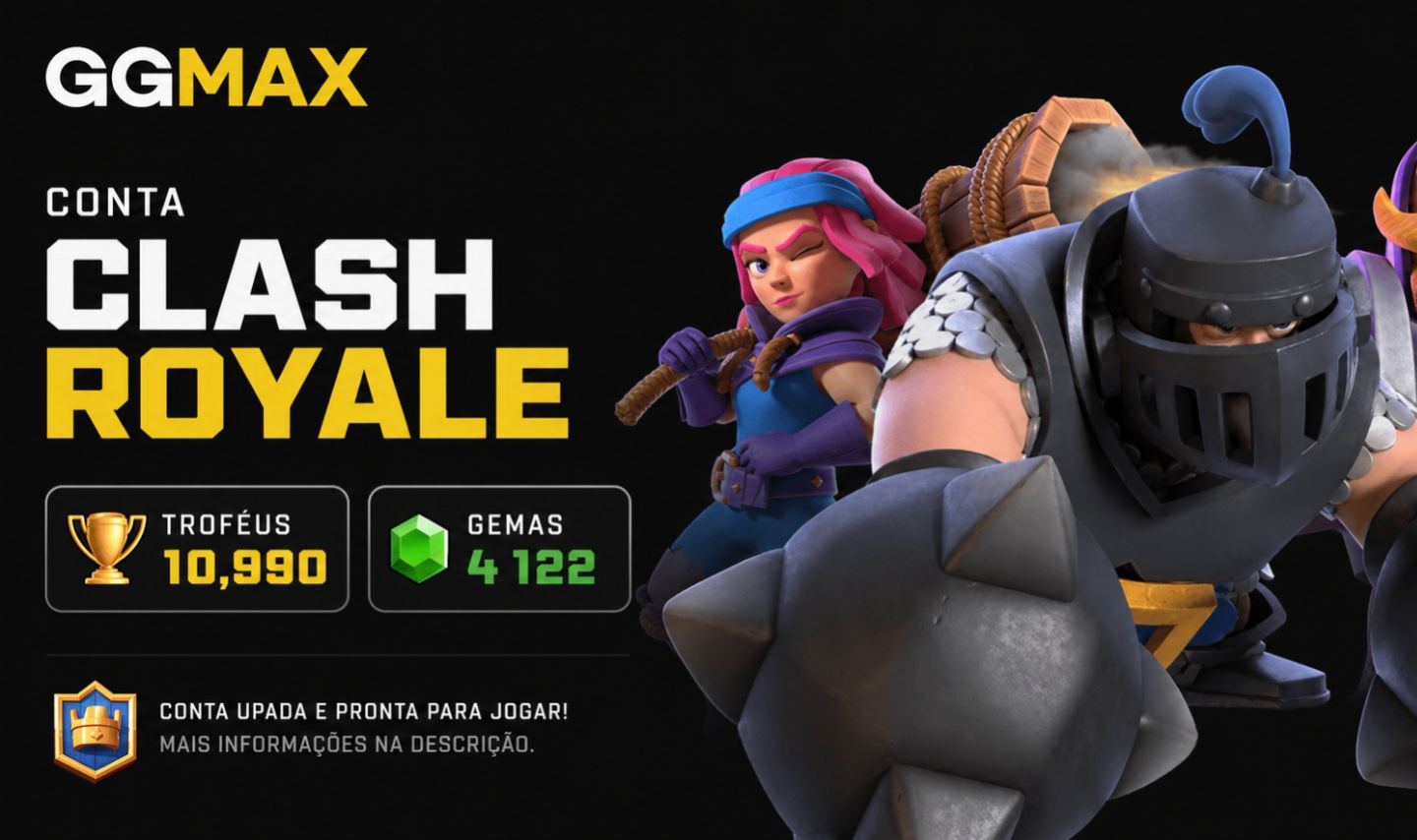 CONTA CLASH ROYALE END GAME