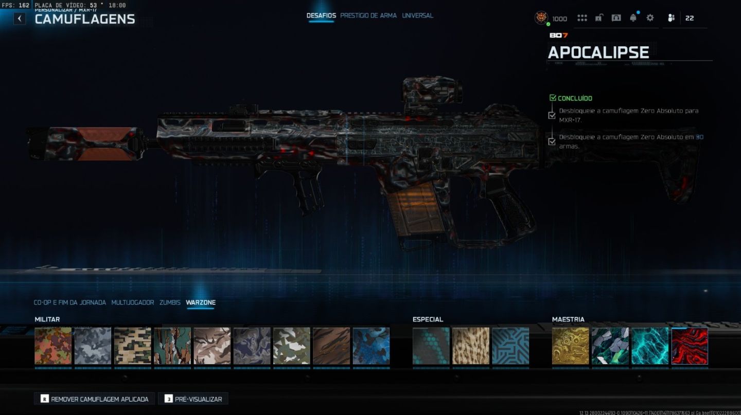 CONTA COD WARZONE COM MUITA SKIN