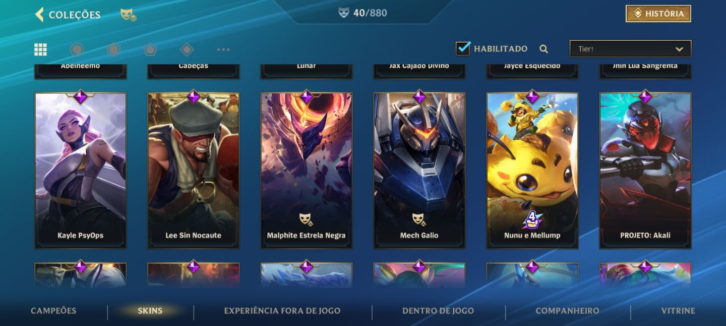 Conta Wild Rift (Focada em ZED e AKALI.)