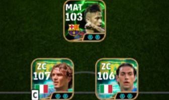 Conta de efootball com Neymar msn, Maldini, Nesta e cia.