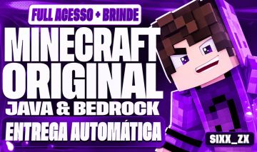 MINECRAFT JAVA E BEDROCK ACESSO TOTAL E PERMANENTE [ENTREGA AUTOMÁTICA]