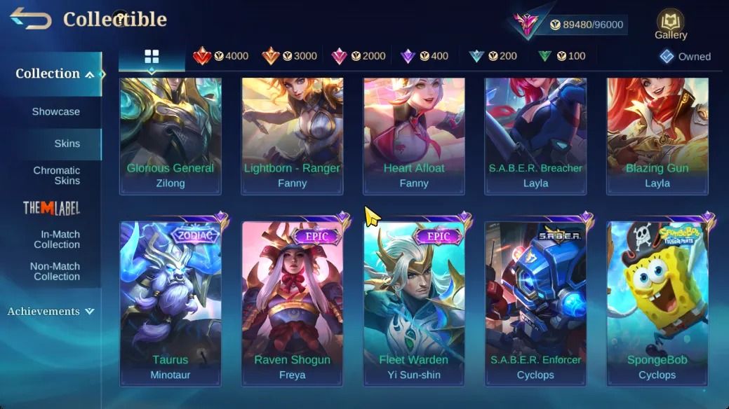 COLECIONADOR EXALTADO COM 3 ZODIAC e 2 PRIMES