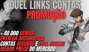 [MAIS BARATO] Yu-Gi-Oh Duel Links Contas 10k a 70k Gemas Entrega Automática