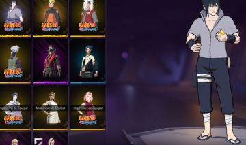 Conta ff com todas as skin do 1 capitulo do naruto