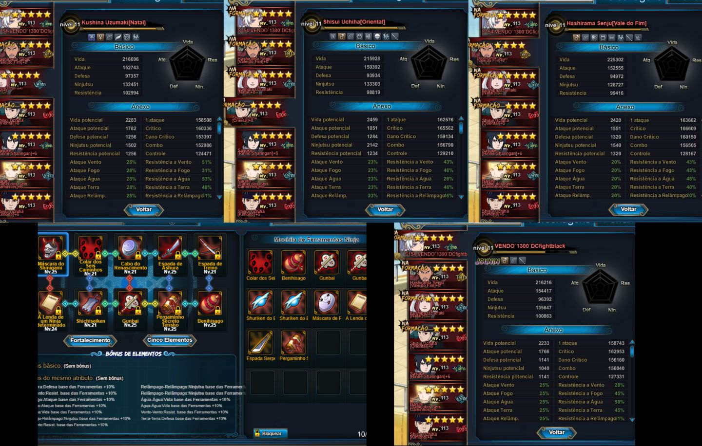 CONTA NARUTO ONLINE - 12.3KK FC