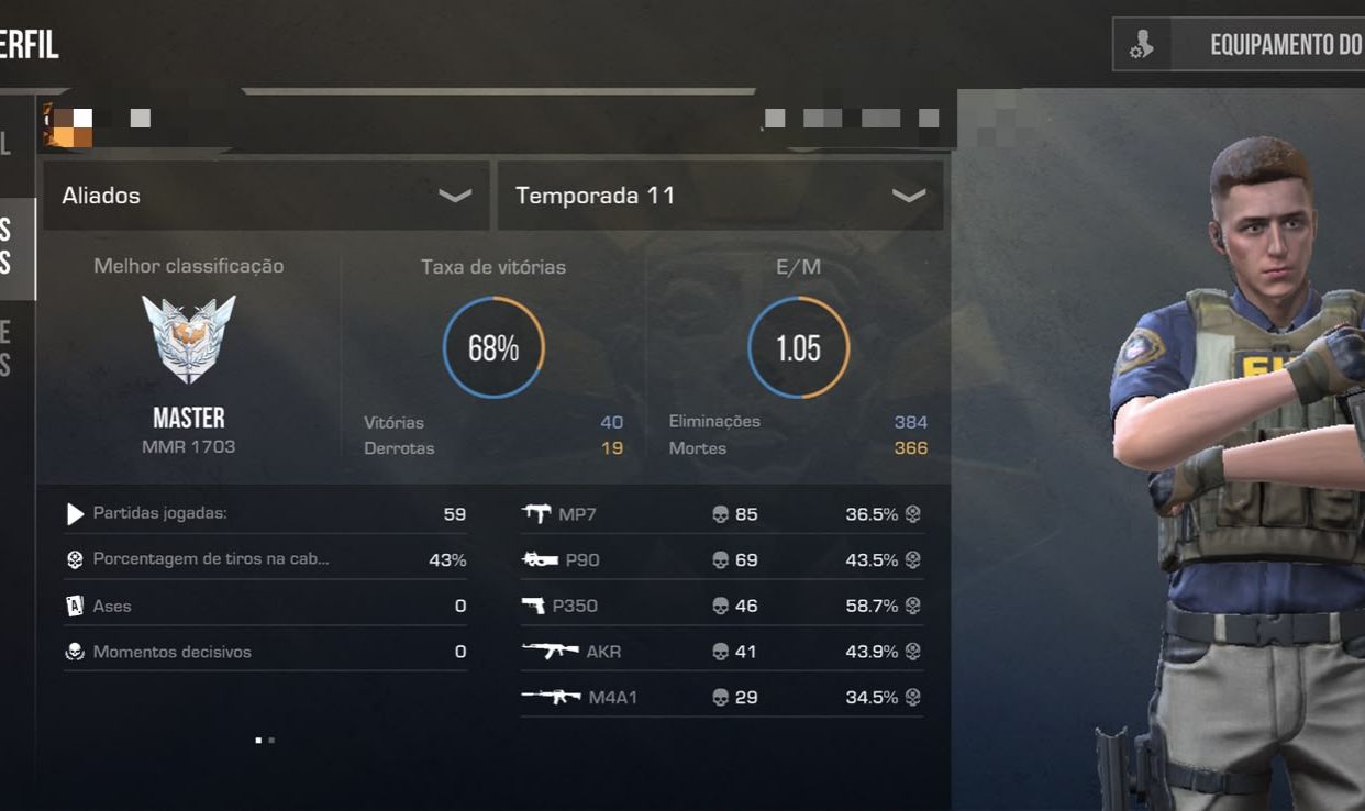 [STANDOFF 2] MASTER 1703 MMR + CHAMPION 1617 MMR + 50,5% HS