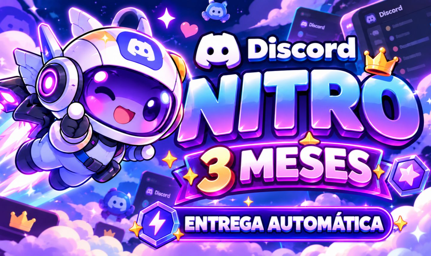 DISCORD NITRO 1-3 MESES (COMPROU CHEGOUU!!!)+ BRINDE