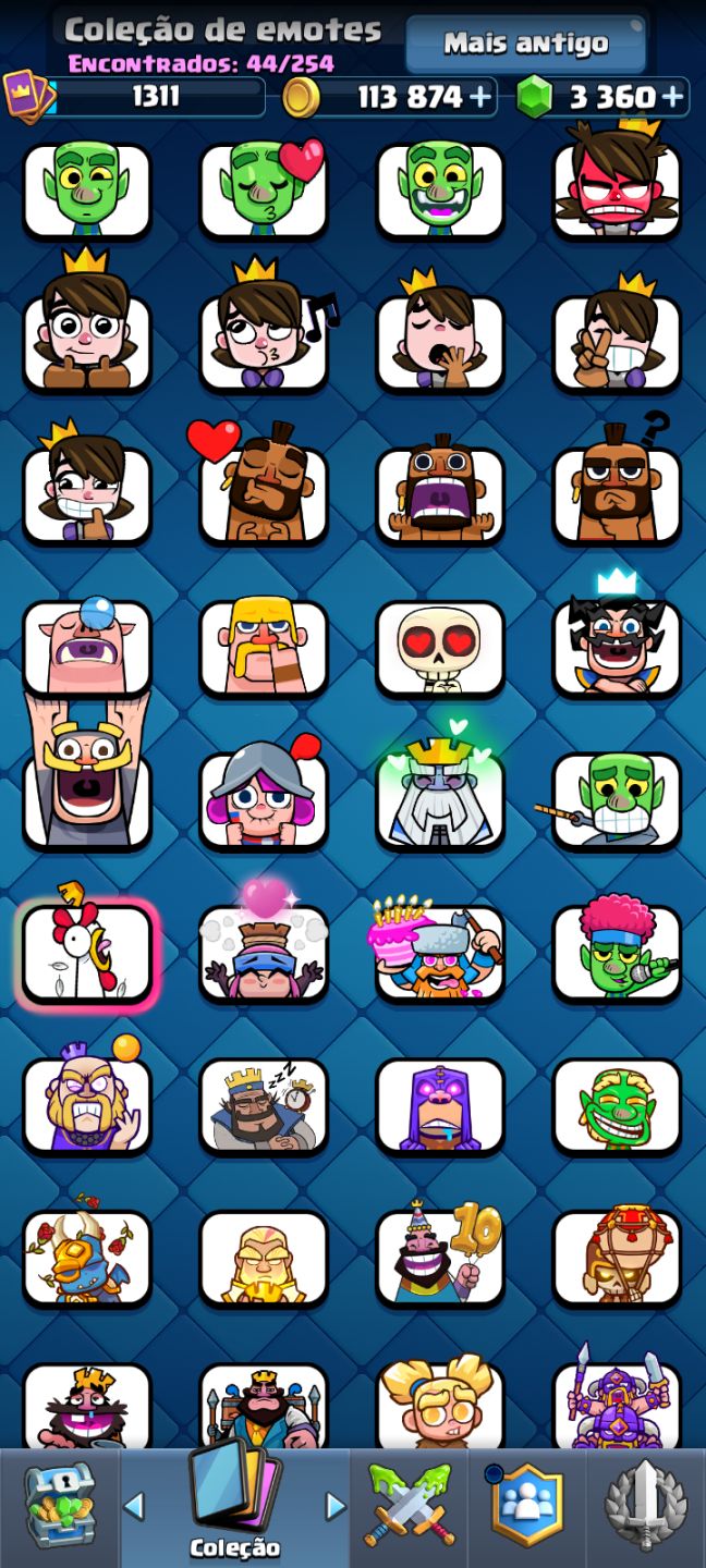 Conta Brawl Stars 10k Troféu + Clash Royale Arena 21!