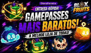 Mega Promoção Frutas Físicas (Blox Fruits)