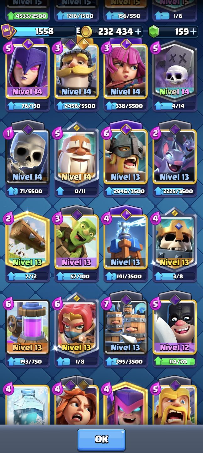 CLASH ROYALE - 13K - 8 EVOS