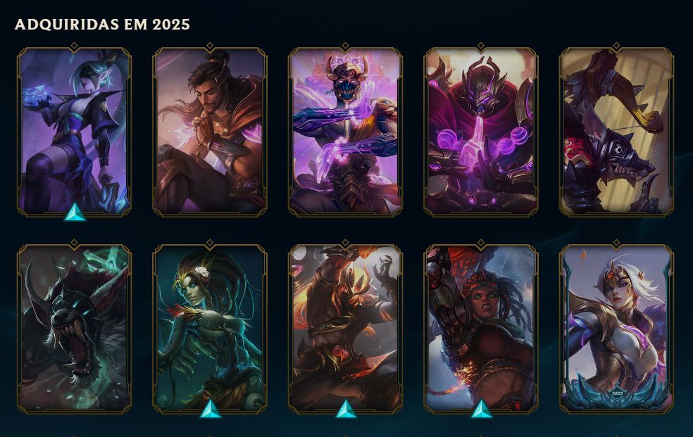 CONTA DE 2014 | DIAMANTE IV | 60% WR | 152 SKINS | TODOS CAMPEÕES