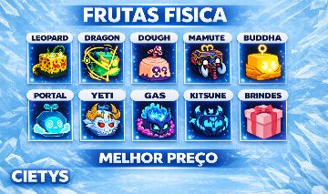FRUTAS BLOX FRUITS FISICAS[PROMOÇÃO] LIGHTNING/TIGER [QUEIMA DE ESTOQUE]