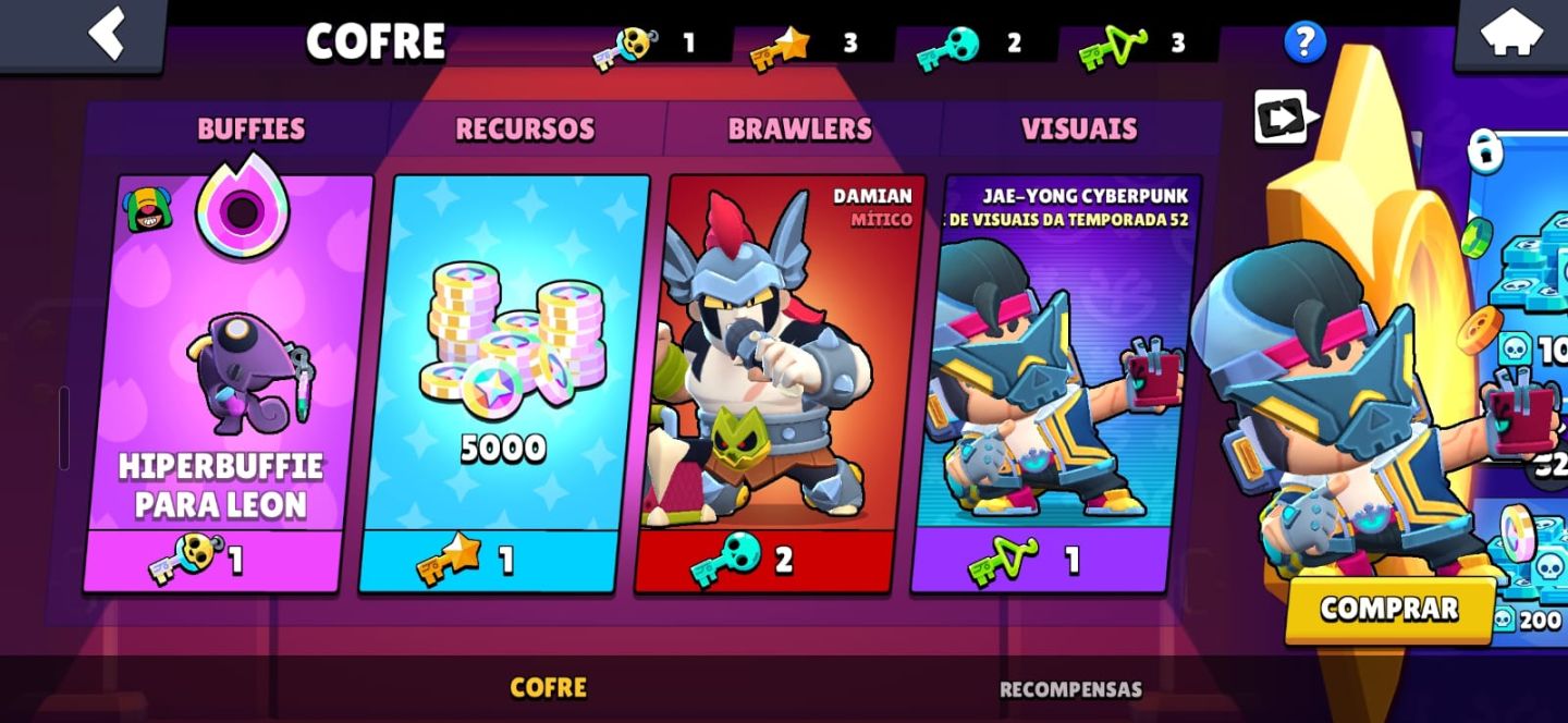 CONTA SUPERCEL COM PROGRESSO E MUITOS ITENS NOS CLASHS E BRAWL(LEIA A DESCRIÇÃO)