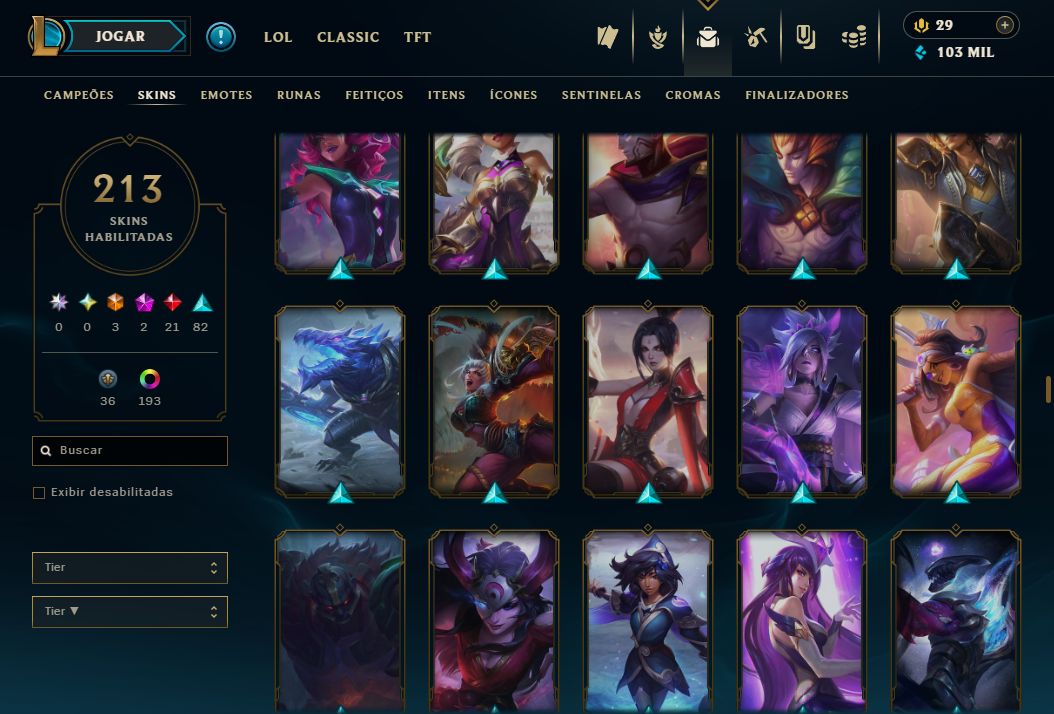 CONTA LOL À VENDA ELO ALTO ÓTIMO MMR PRONTA PARA JOGAR