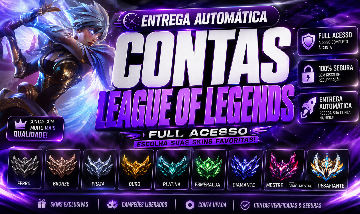 CONTAS LEAGUE OF LEGENDS FULL ACESSO - LVL 30+ ENTREGA RAPIDA!!!