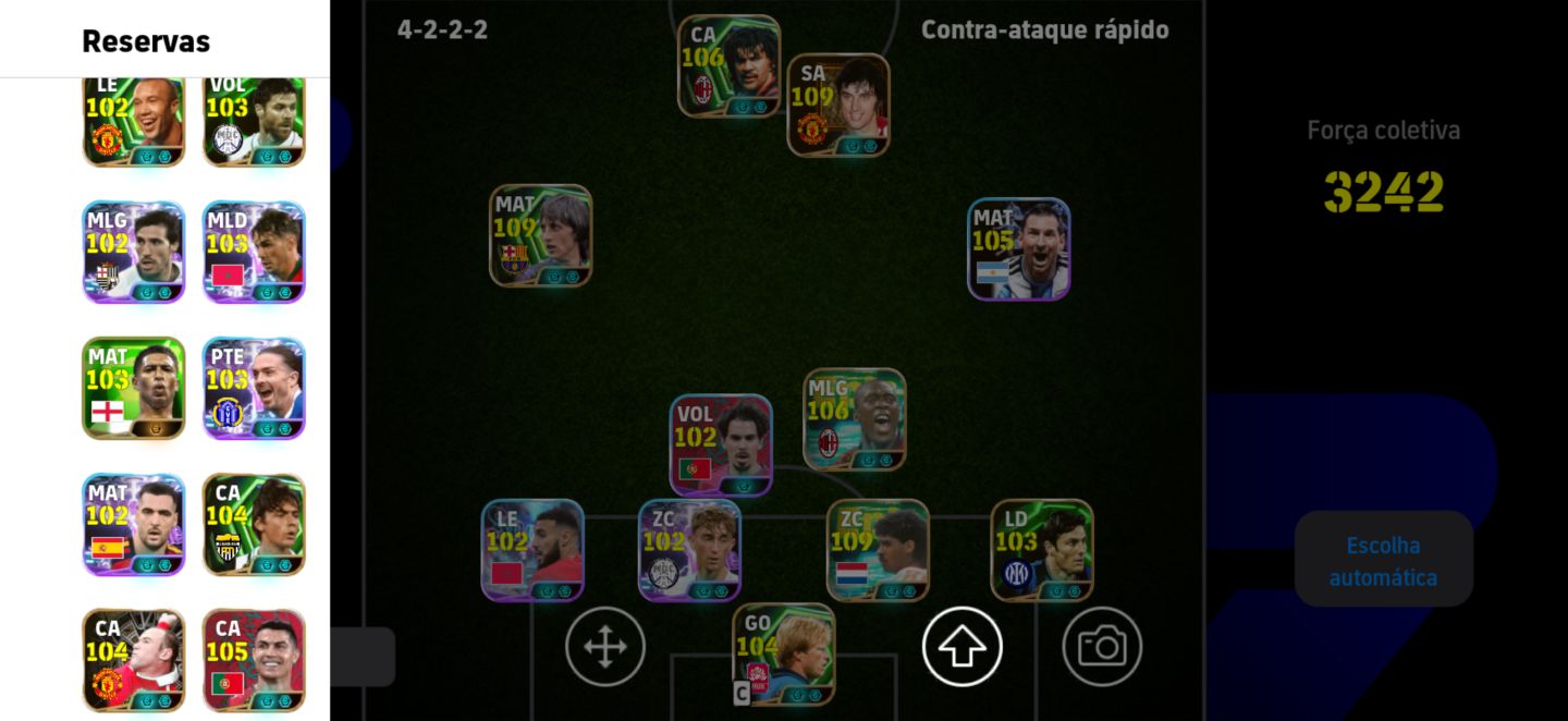 Conta Efootball com cruyff, best e Gullit meta