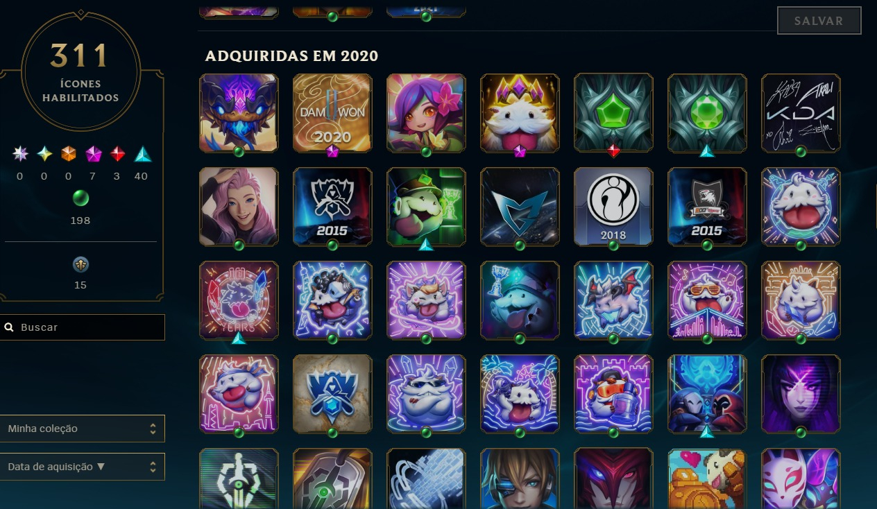 League of legends account mais de ( 160) skins 3 reembolsos mmr platina