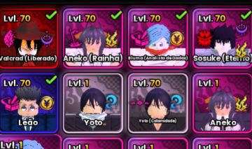 Conta anime origins com sasuke imortal, alucard,passe e 3x speed comprados