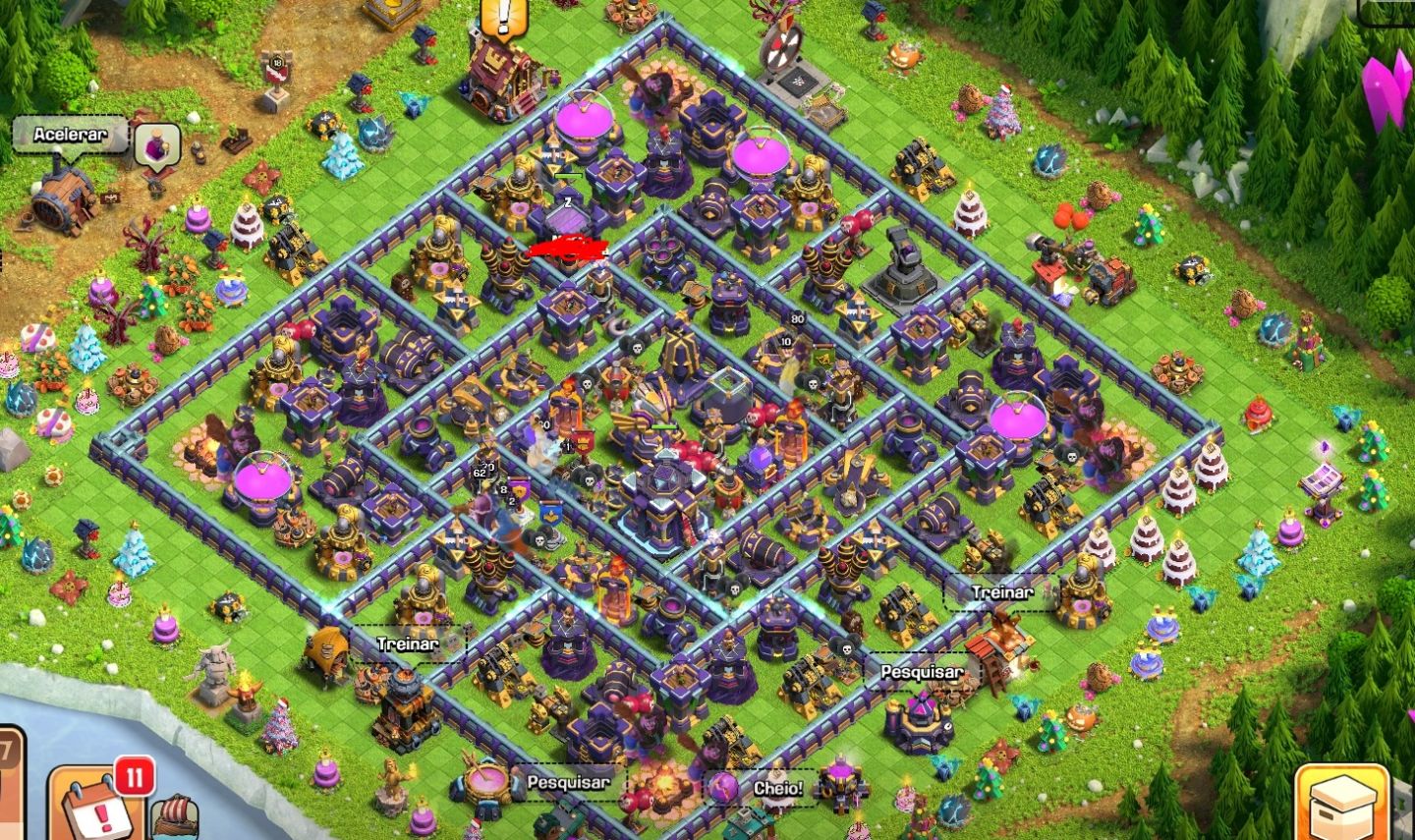 4 CONTAS CLASH LFF CLANS