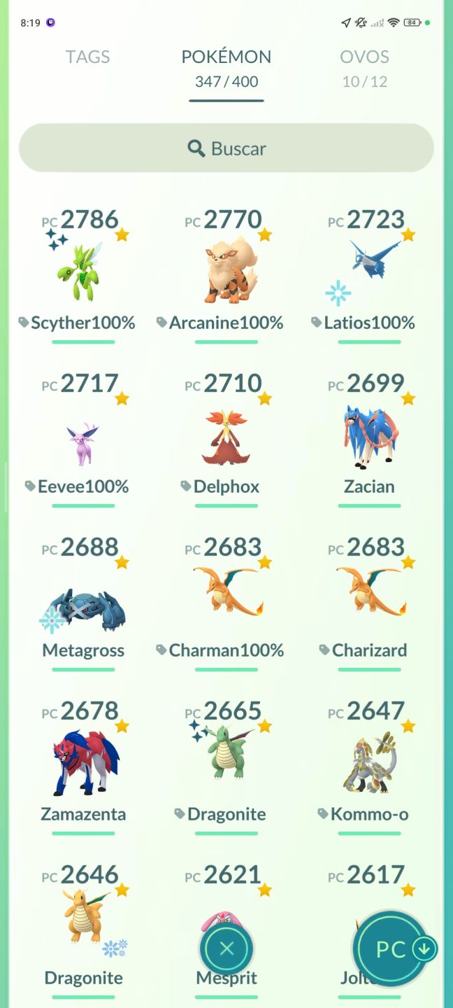 Conta de pokémon go Rara e boa muito pokémon 100%