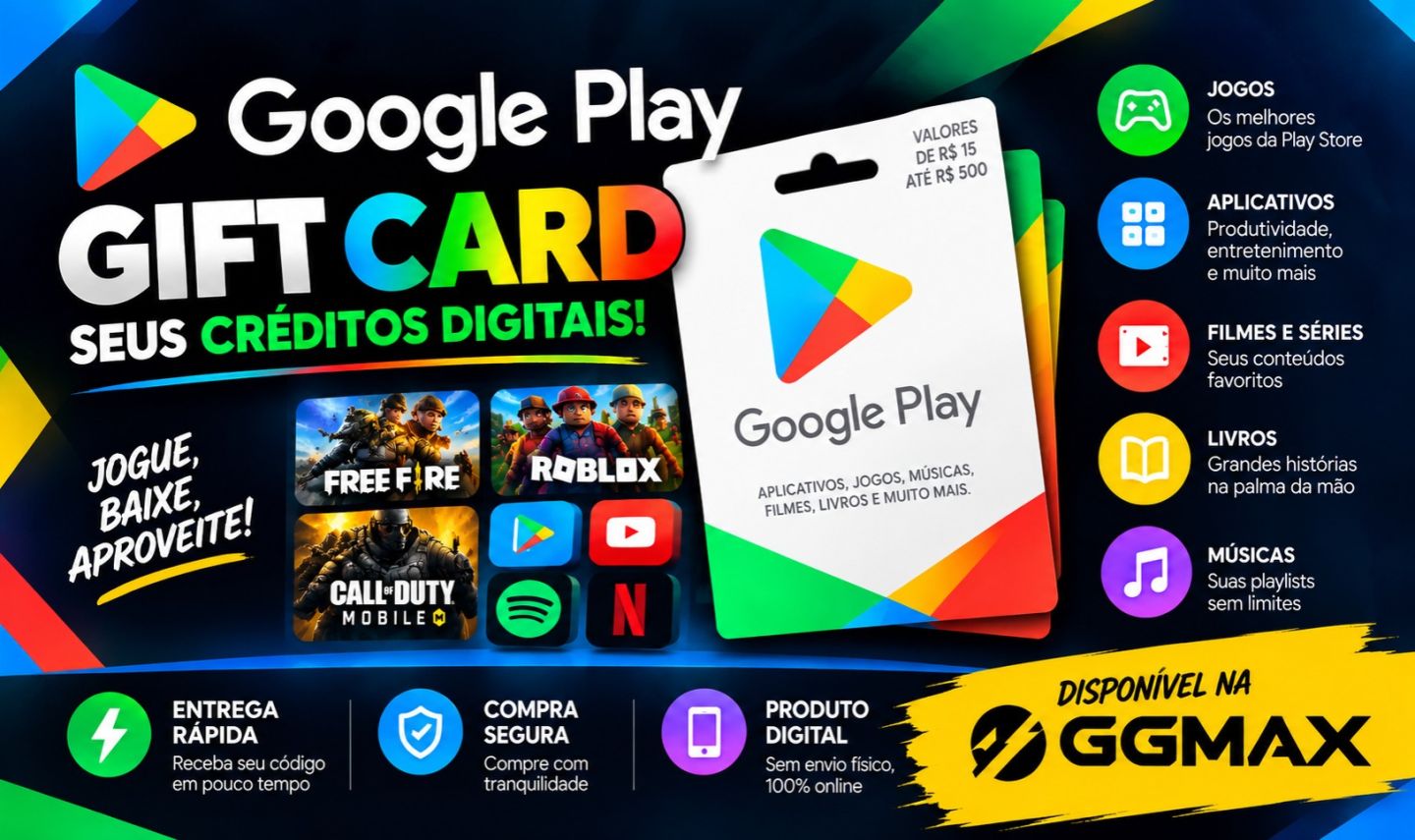 Google Play Gift Card Original | Créditos para Jogos, Apps | Entrega rápida