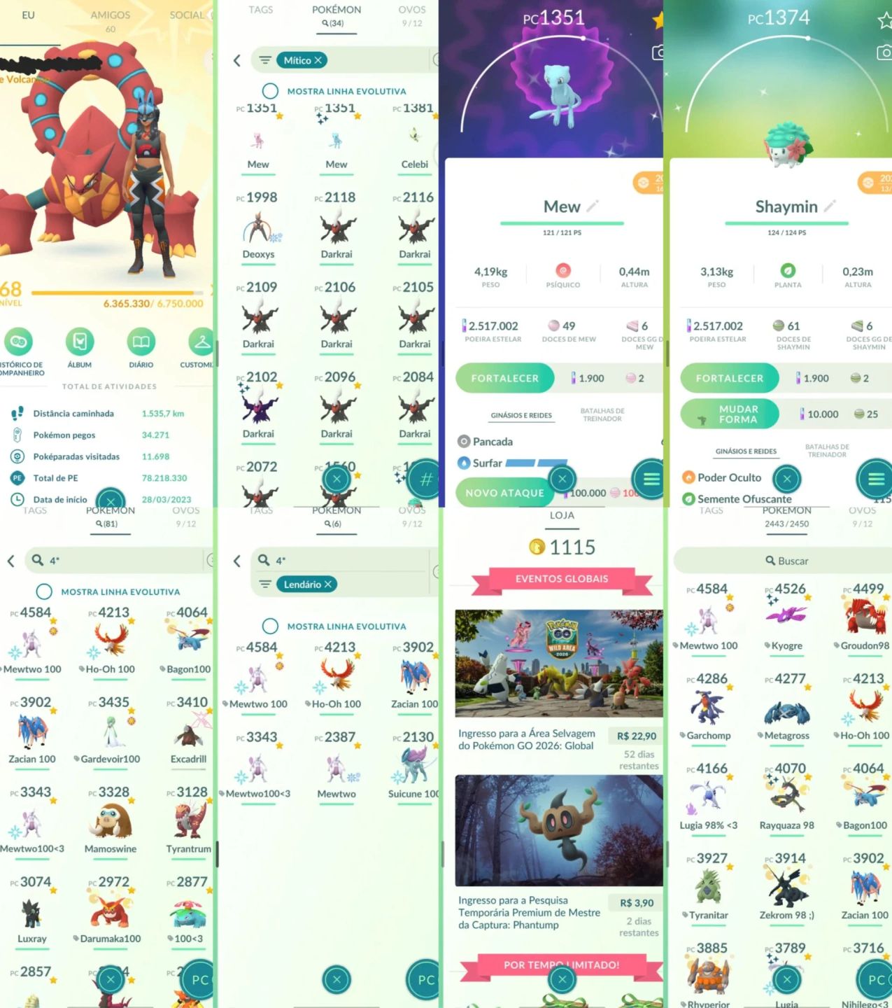 Conta Pokemon Go | Level 68