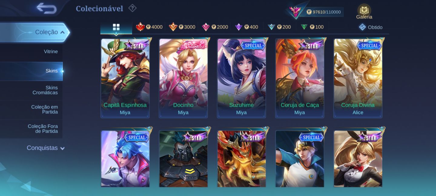 CONTA MOBILE LEGENDS GEMADA COLAB ANIMES