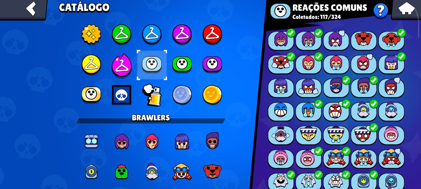 Conta com 3 Pro pass, vários passes plus, 50k e todos os Brawler
