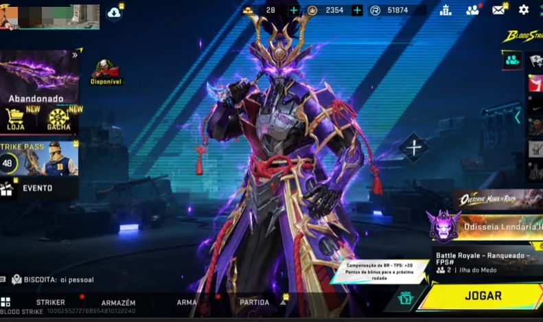 CONTA INSANA BLOOD STRIKE | +5 ETERNAS | +15 ULTRAS | CONTA DE STREAMER