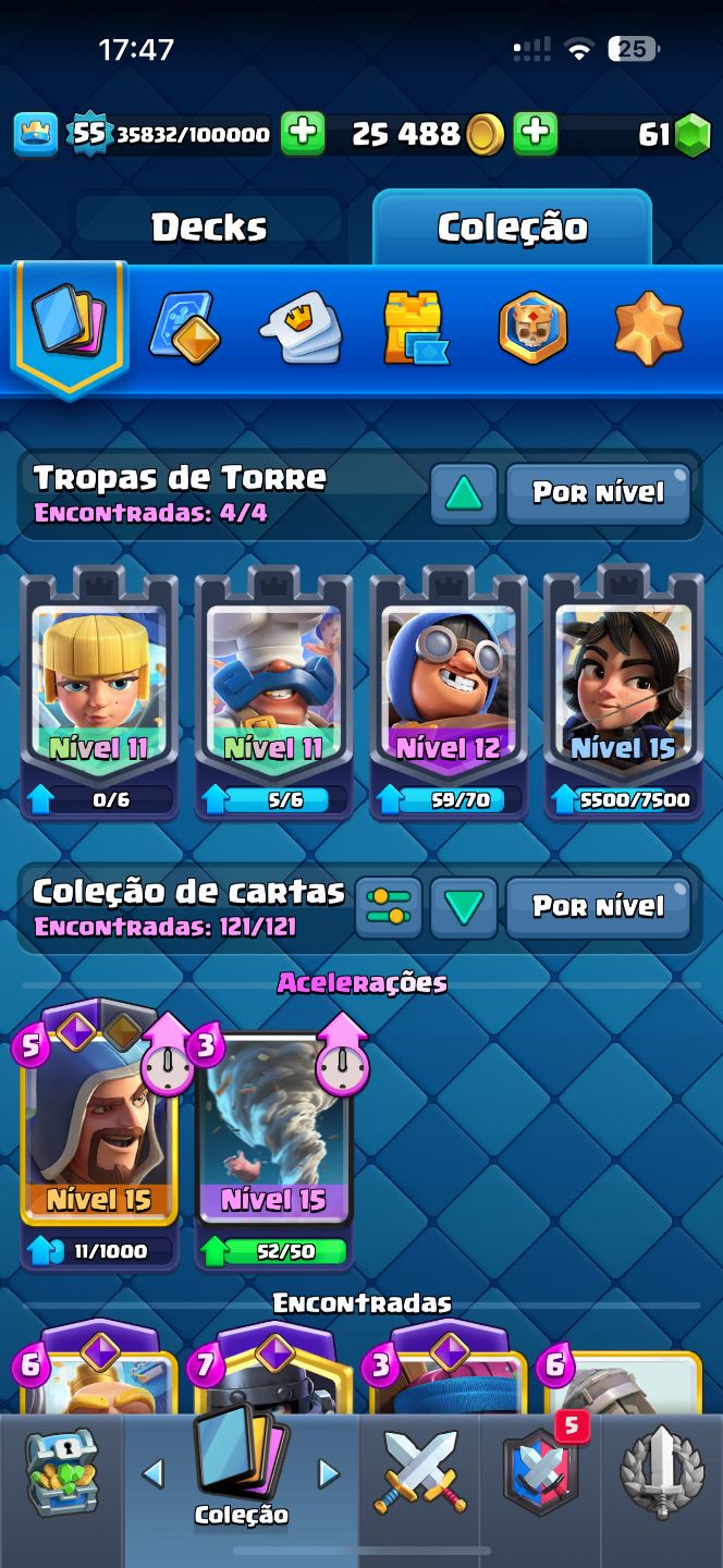 CONTA CLASH ROYALE 10K TROFÉUS - RARA 6 ANOS