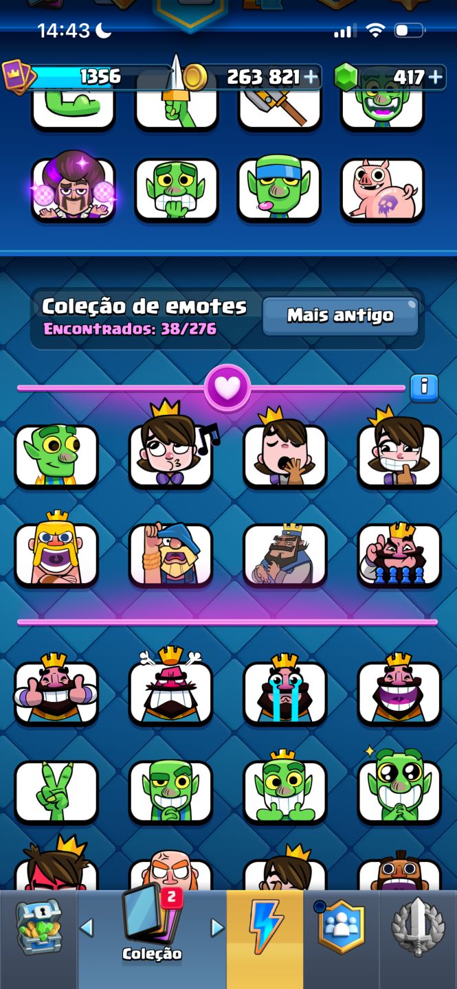 Conta de Clash Royale (arena 22)