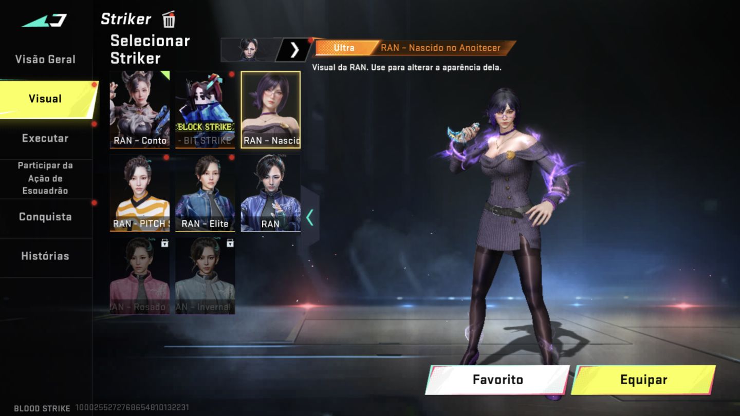 CONTA INSANA BLOOD STRIKE | +5 ETERNAS | +15 ULTRAS | CONTA DE STREAMER