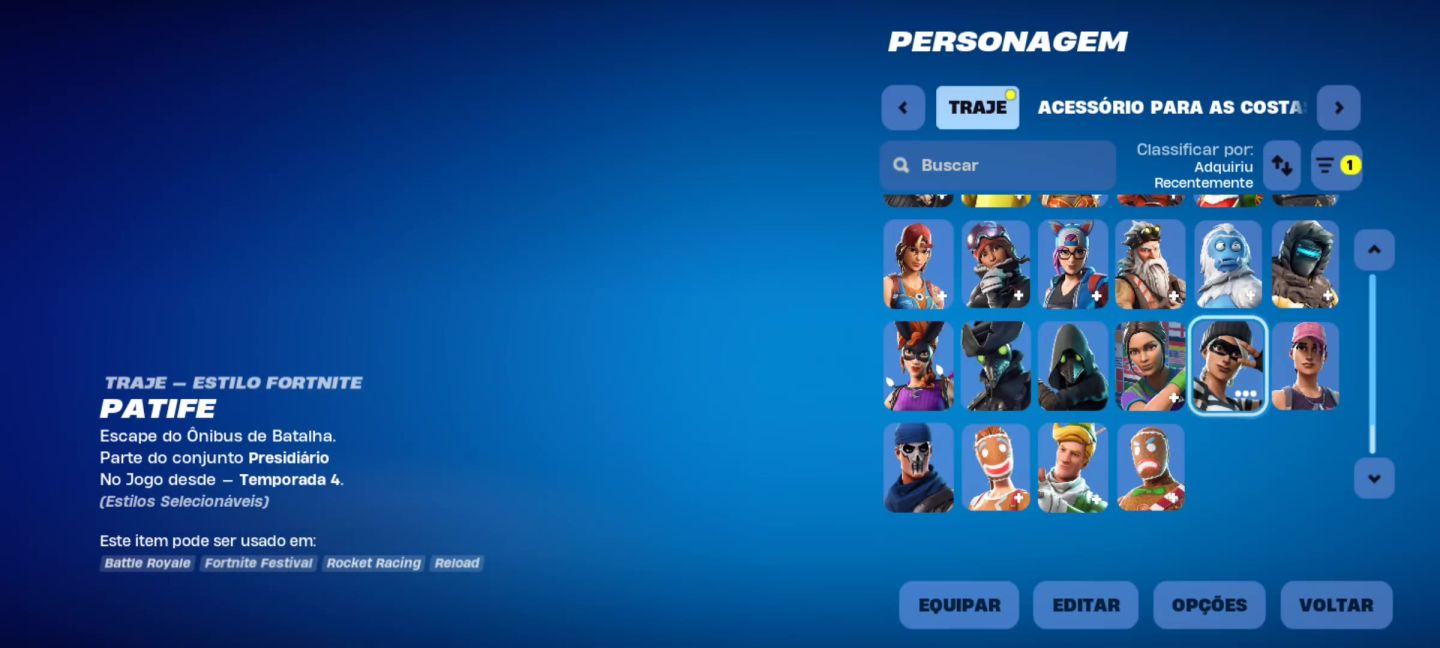 DONO ÚNICO Conta Fortnite OG 298 Skins+STWFundador+Todos Passes(olhar descrição)