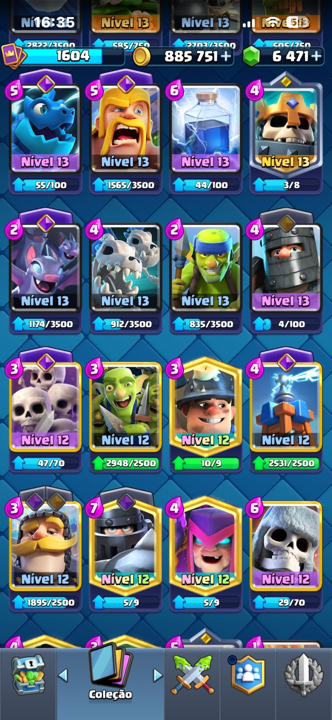 Conta Clash Royale 11k+ com emotes raros e cheia de recursos
