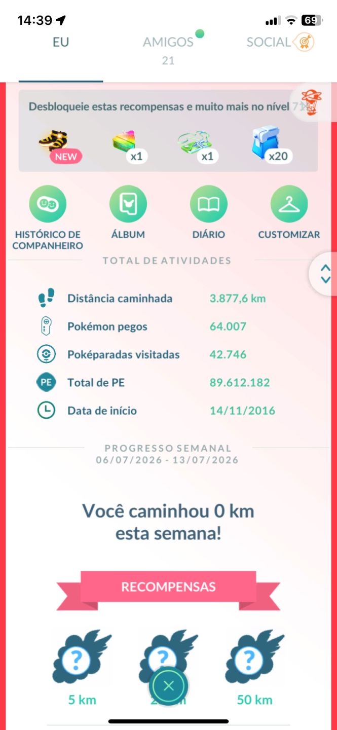 Pokémon GO LVL 70, Conta Rara de 2016 , +700 Shinies e muito mais