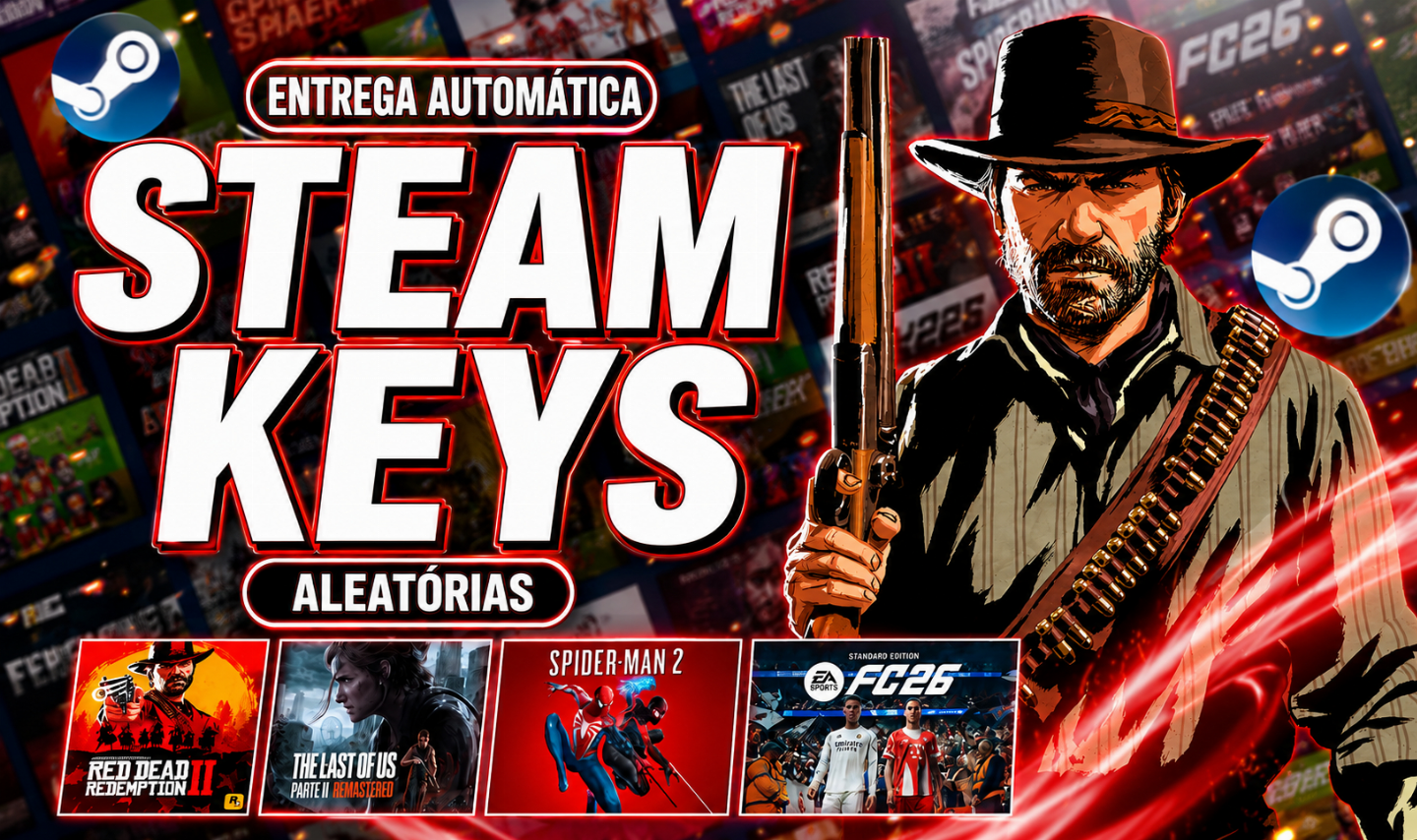 STEAM KEYS ALEATÓRIAS + BRINDE (ENTREGA AUTOMATICA)