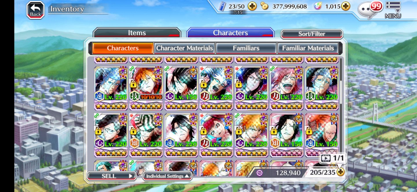 Conta Bleach Brave Souls nanao Ise