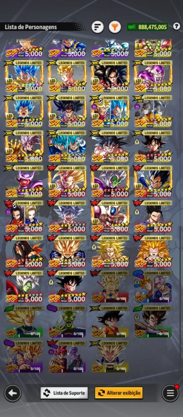 Conta end game com o Goku do mangá com os meta do jogo